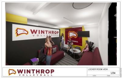 Rendering of Winthrop Volleyball Locker Room Page 2