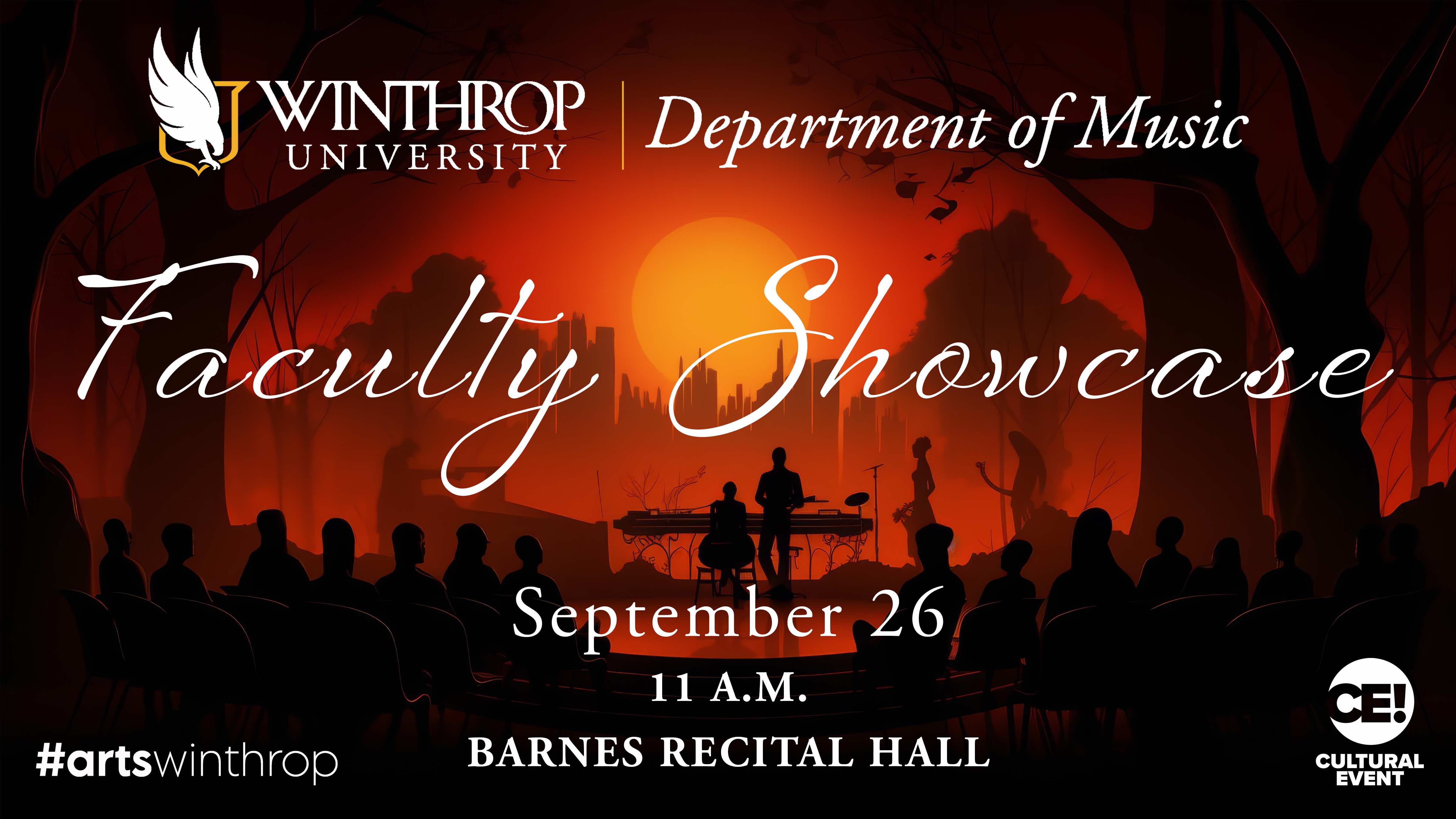 Faculty Showcase Recital graphic