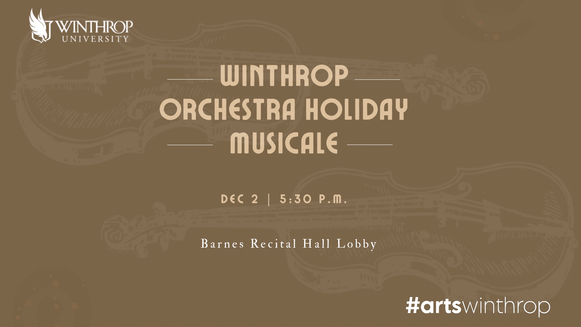 Winthrop Orchestra Holiday Musicale graphic