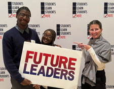 Justin Feaster, from left, Madyson Brown and Katarina Moyon 